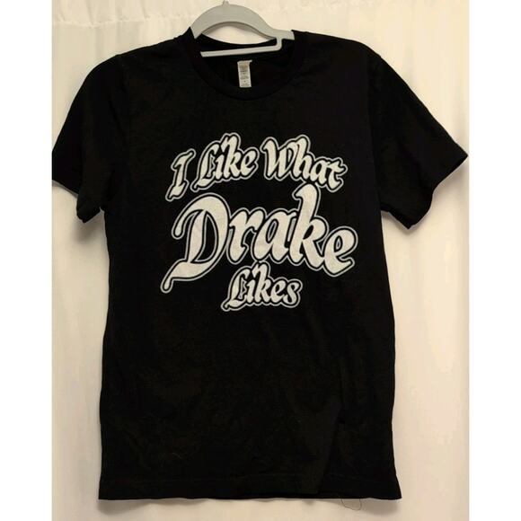I Like What Drake Likes Small Black Parking Lot Tee - Picture 1 of 4